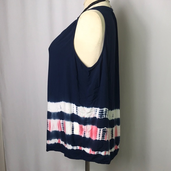 🌻 3/25 🌻 Sonoma Tie Dye Button Pintuck Tank - Picture 2 of 6